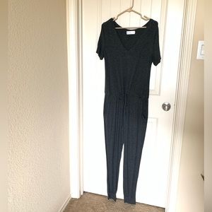 Charcoal Grey Jumpsuit Eva Jo